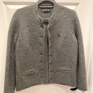 Norwegian vintage Giesswein Gray Boiled Wool Jacket